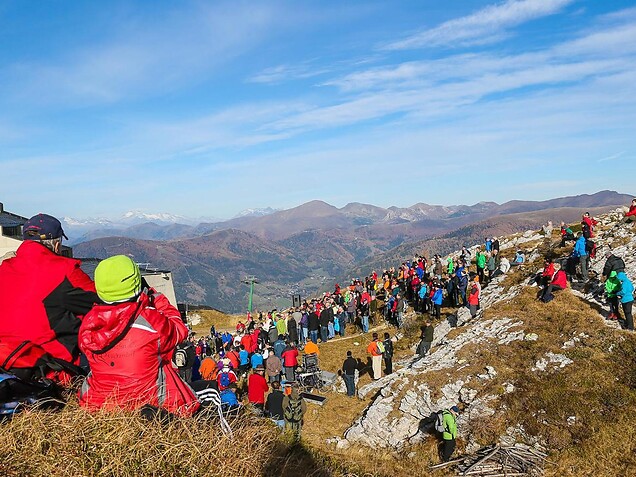 Hiking with Franz Klammer.