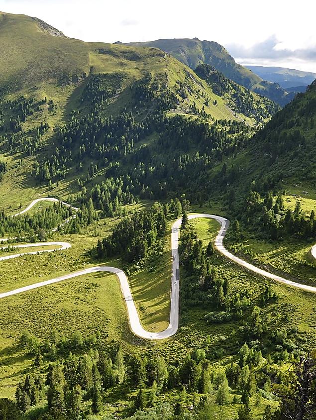 Nockalmstraße – strada panoramica nelle montagne Nockberge, gratuita con la Kärnten Card